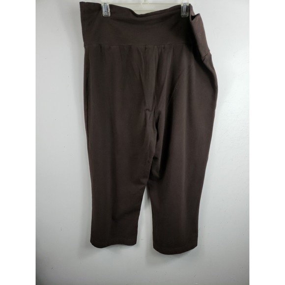 Polo Ralph Lauren Active Womens L Large Brown Crop  Casual stretch - Picture 3 of 8